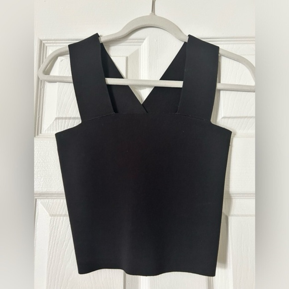 A.L.C. Black Sleeveless Tank Top